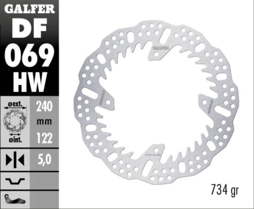 BRAKE DISC FIXED SHARK REAR