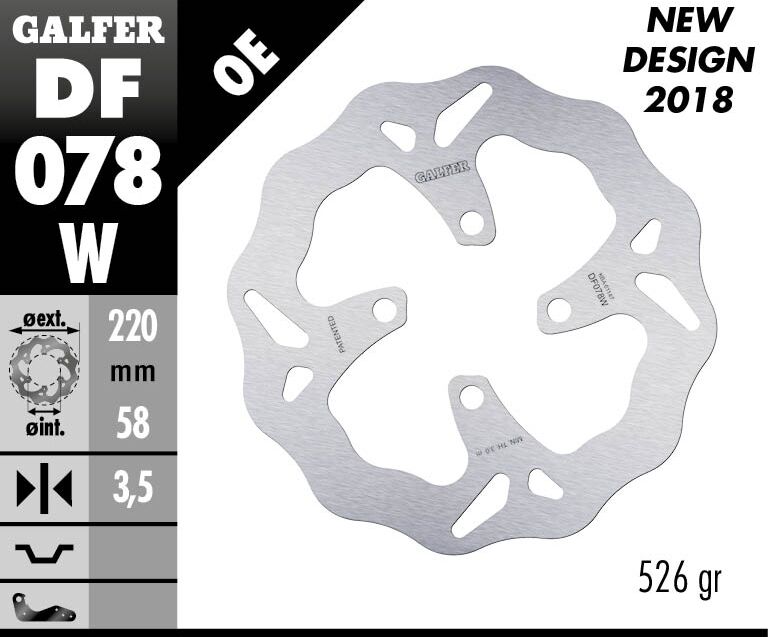 BRAKE DISC WAVE FIXED