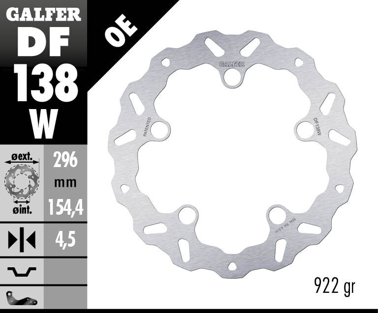 BRAKE DISC WAVE FIXED