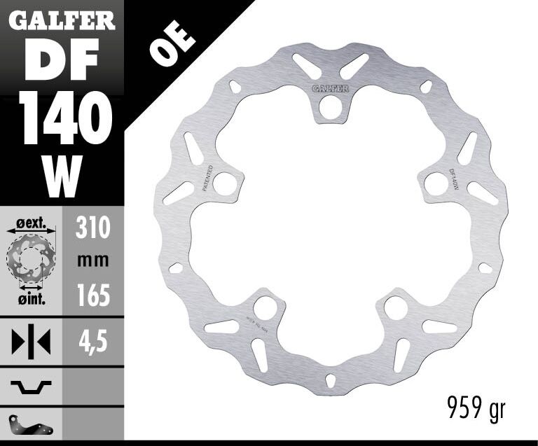 BRAKE DISC WAVE FIXED