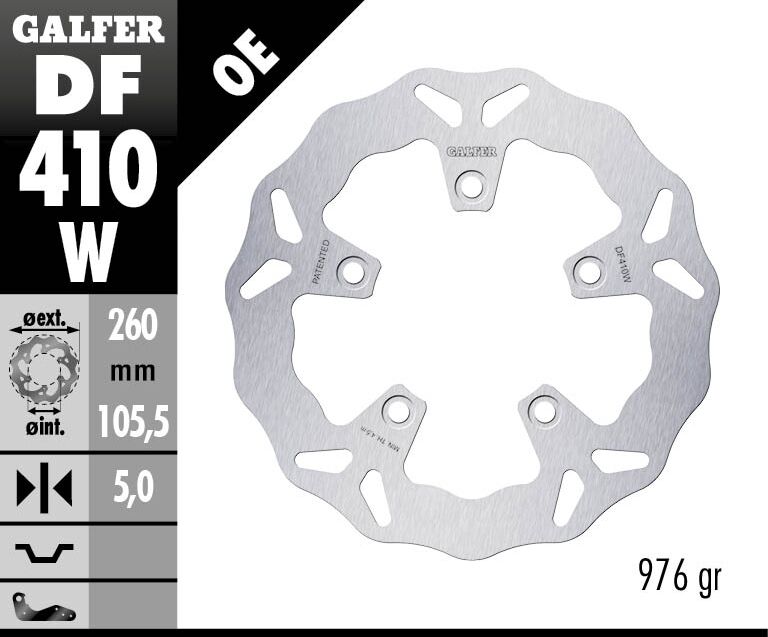 BRAKE DISC WAVE FIXED