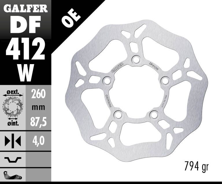 BRAKE DISC WAVE FIXED