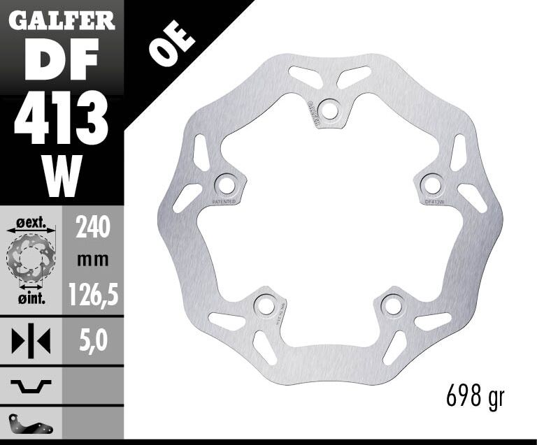 BRAKE DISC WAVE FIXED