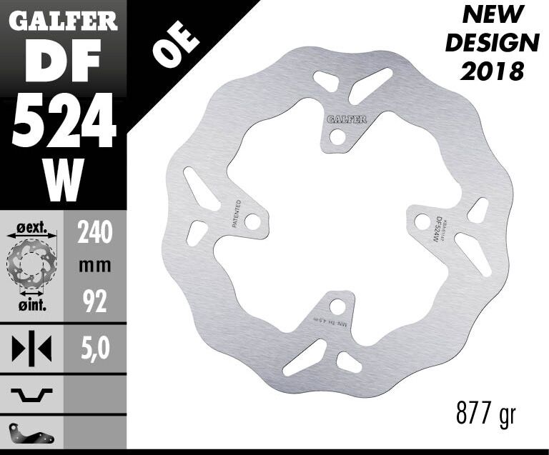 BRAKE DISC WAVE FIXED