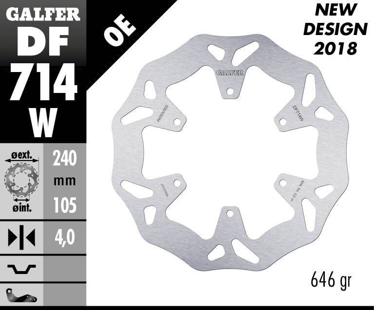BRAKE DISC WAVE FIXED