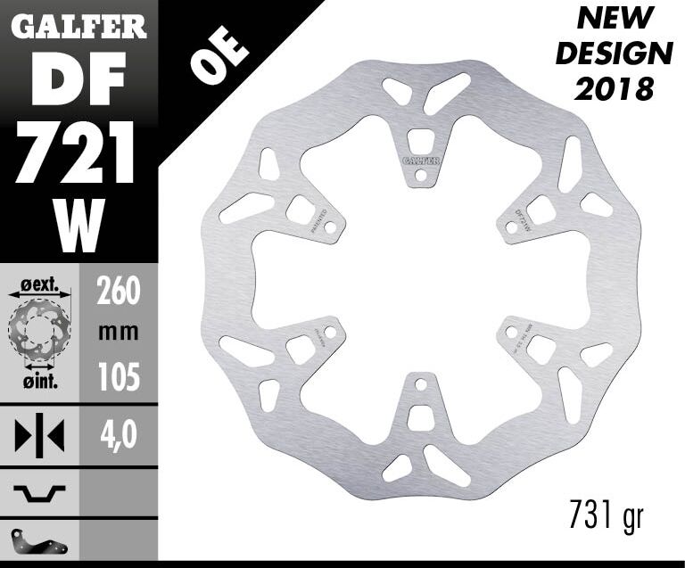 BRAKE DISC WAVE FIXED