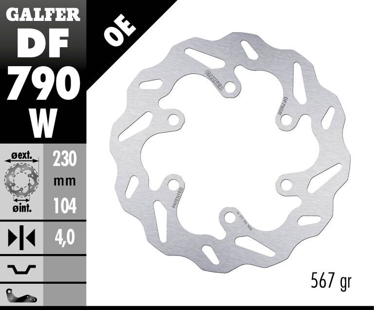 BRAKE DISC WAVE FIXED