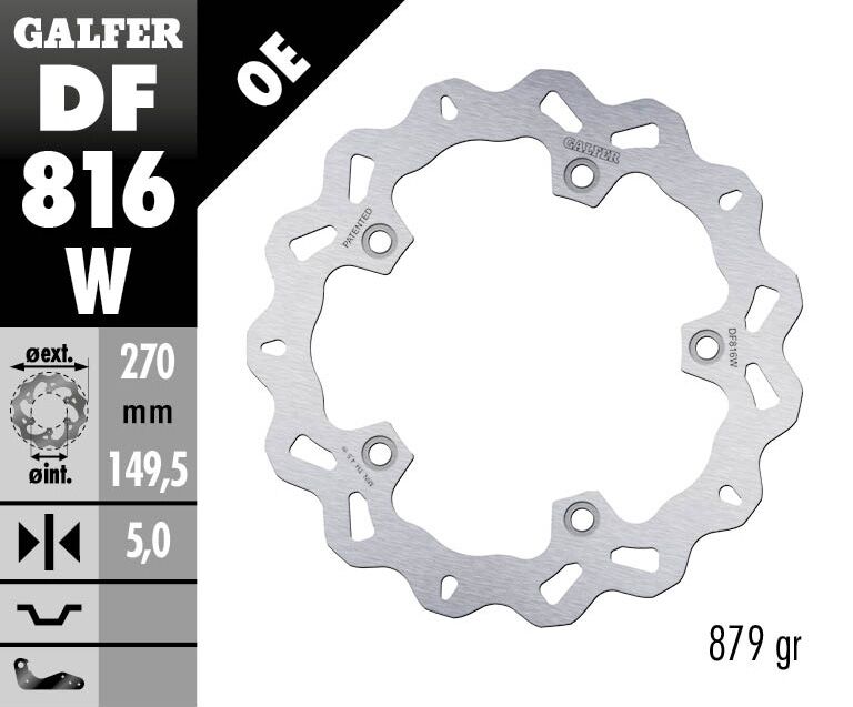 BRAKE DISC WAVE FIXED