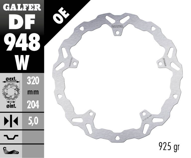 BRAKE DISC WAVE FIXED