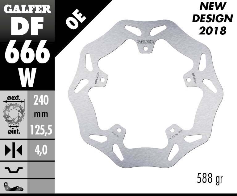 BRAKE DISC WAVE FIXED