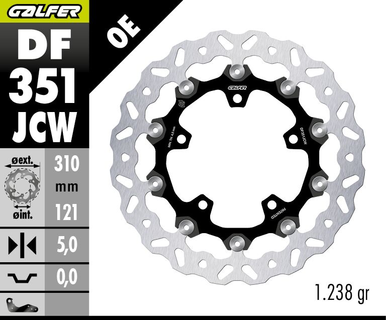BRAKE DISC WAVE FLOATECH