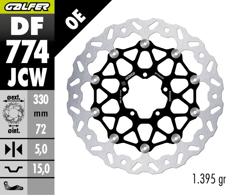BRAKE DISC WAVE FLOATECH