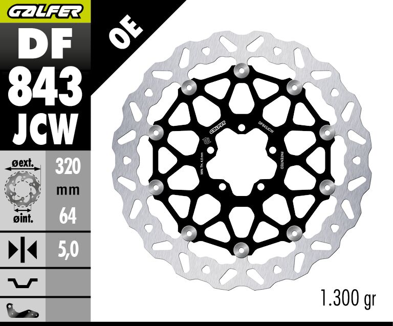 BRAKE DISC WAVE FLOATECH