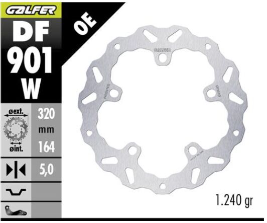 BRAKE DISC FIXED WAVE