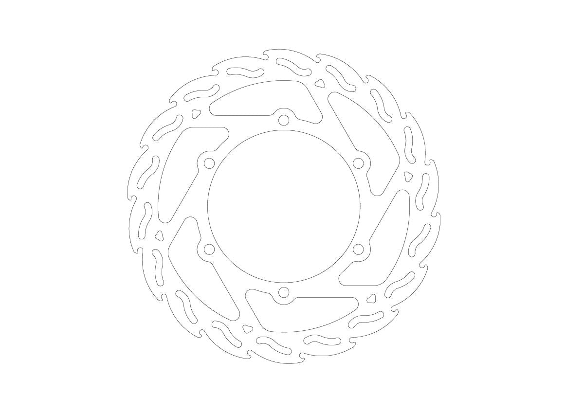 BRAKE DISC FLAME FRONT