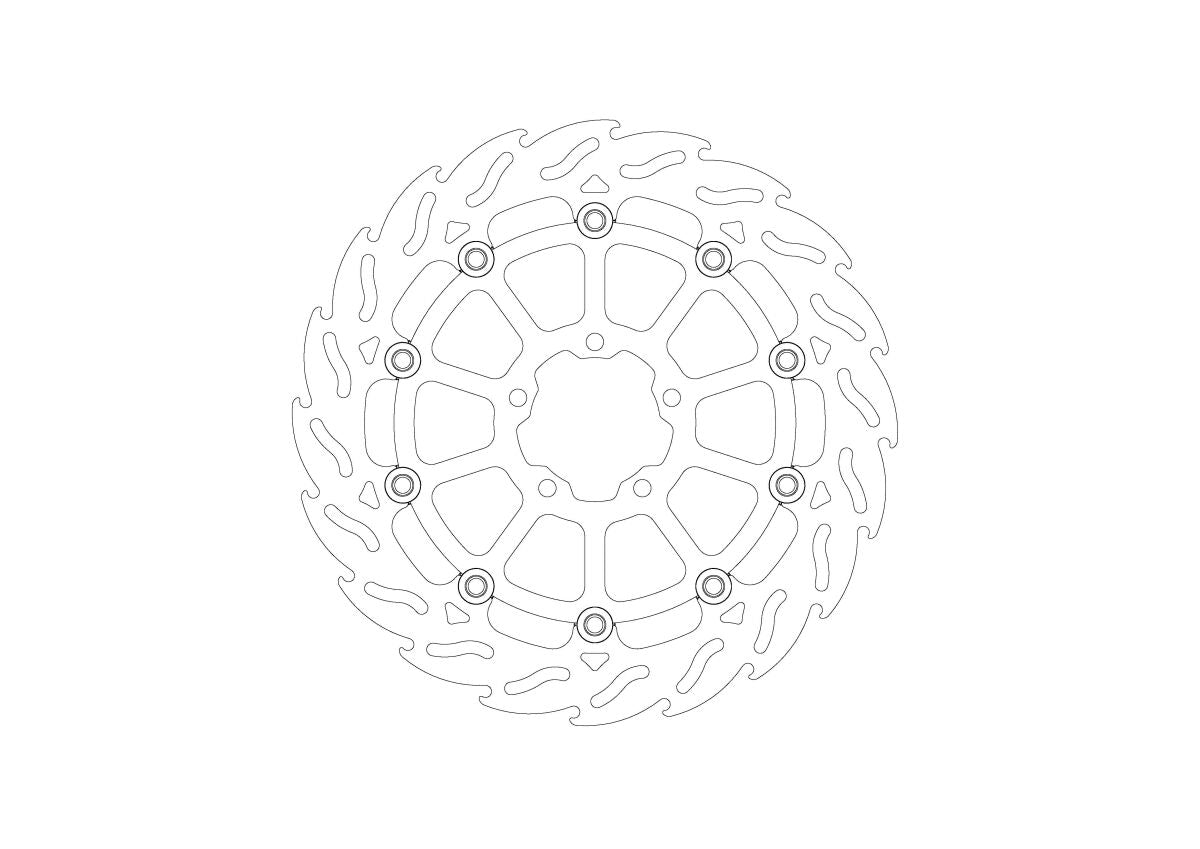 BRAKE DISC FLAME FRONT