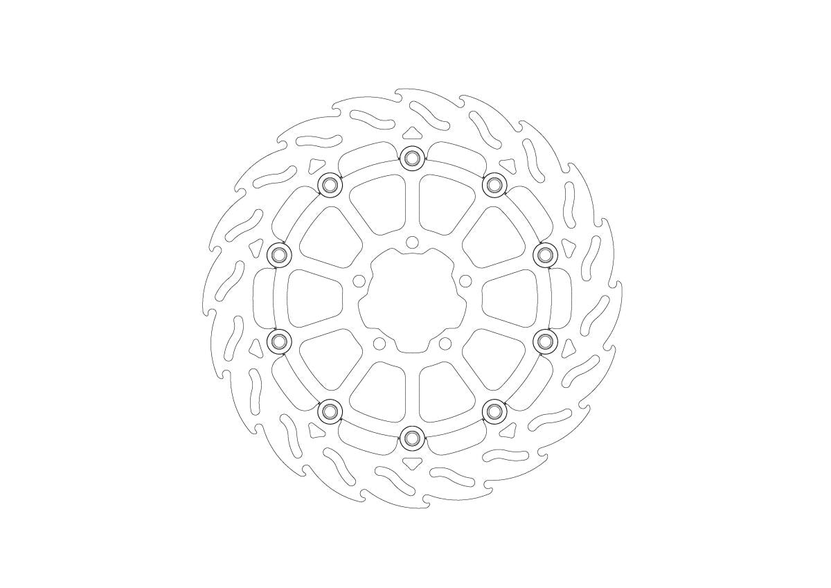 BRAKE DISC FLAME FRONT