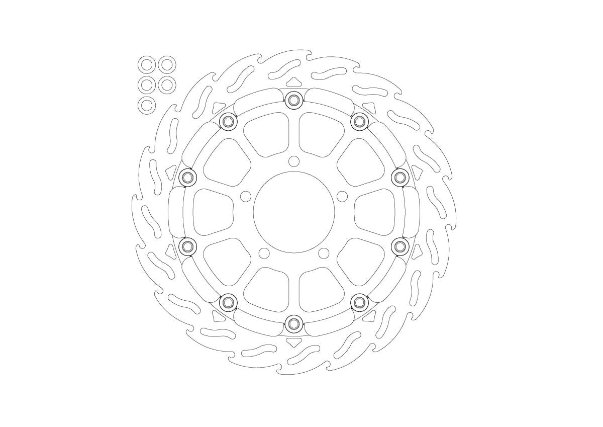 BRAKE DISC FLAME FRONT