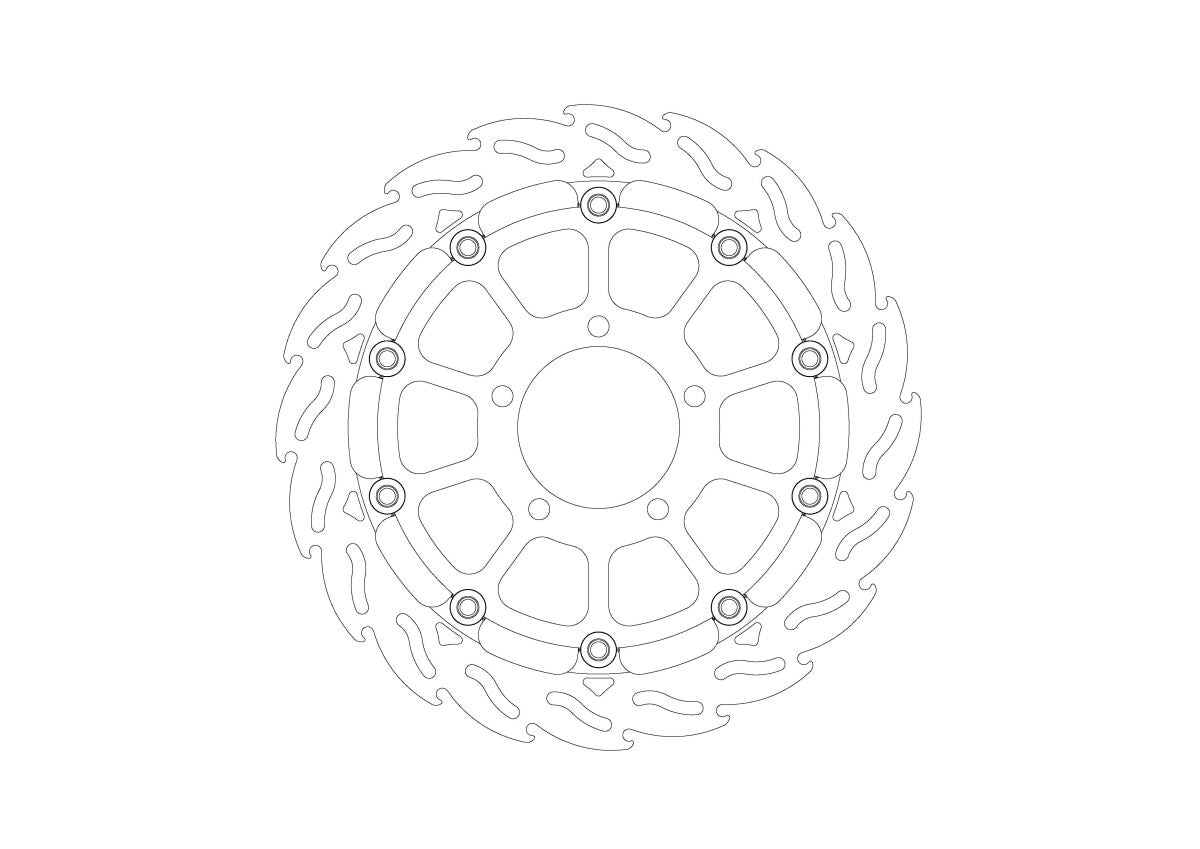 BRAKE DISC FLAME FRONT