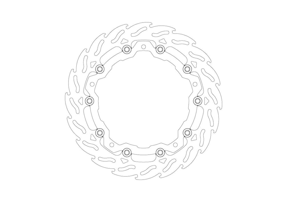 BRAKE DISC FLAME FRONT