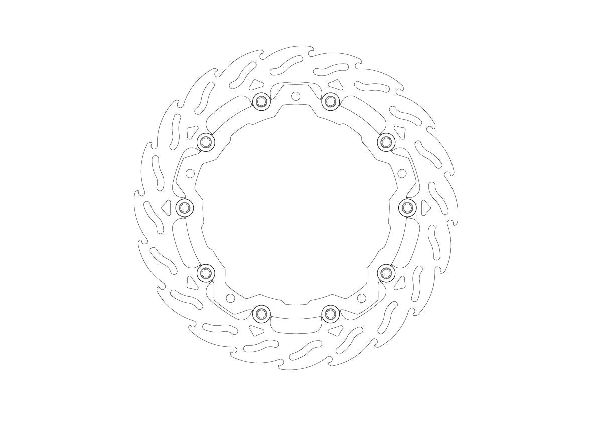 BRAKE DISC FLAME FRONT