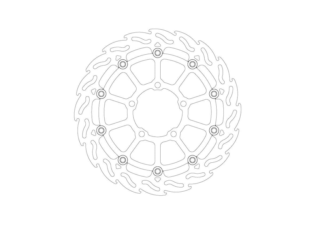 BRAKE DISC FLAME FRONT