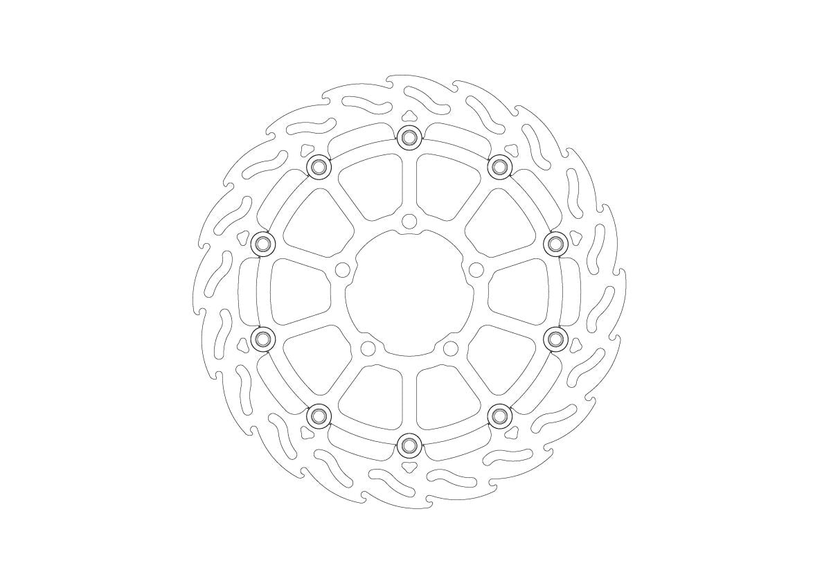 BRAKE DISC FLAME FRONT