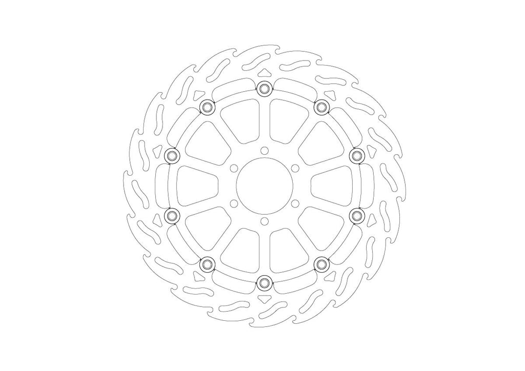 BRAKE DISC FLAME FRONT