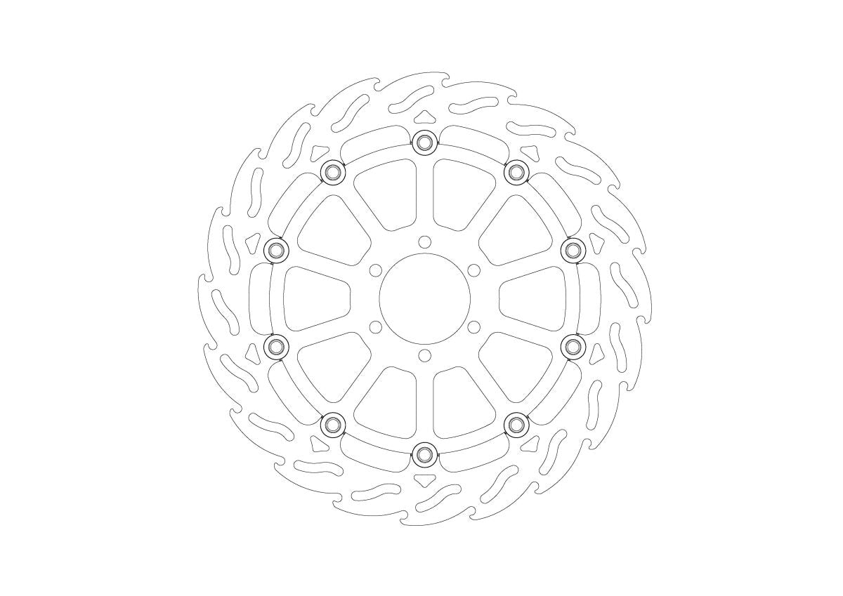 BRAKE DISC FLAME FRONT