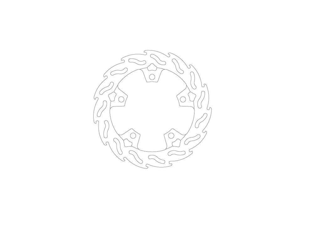 BRAKE DISC FLAME REAR