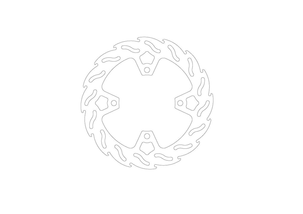 BRAKE DISC FLAME REAR