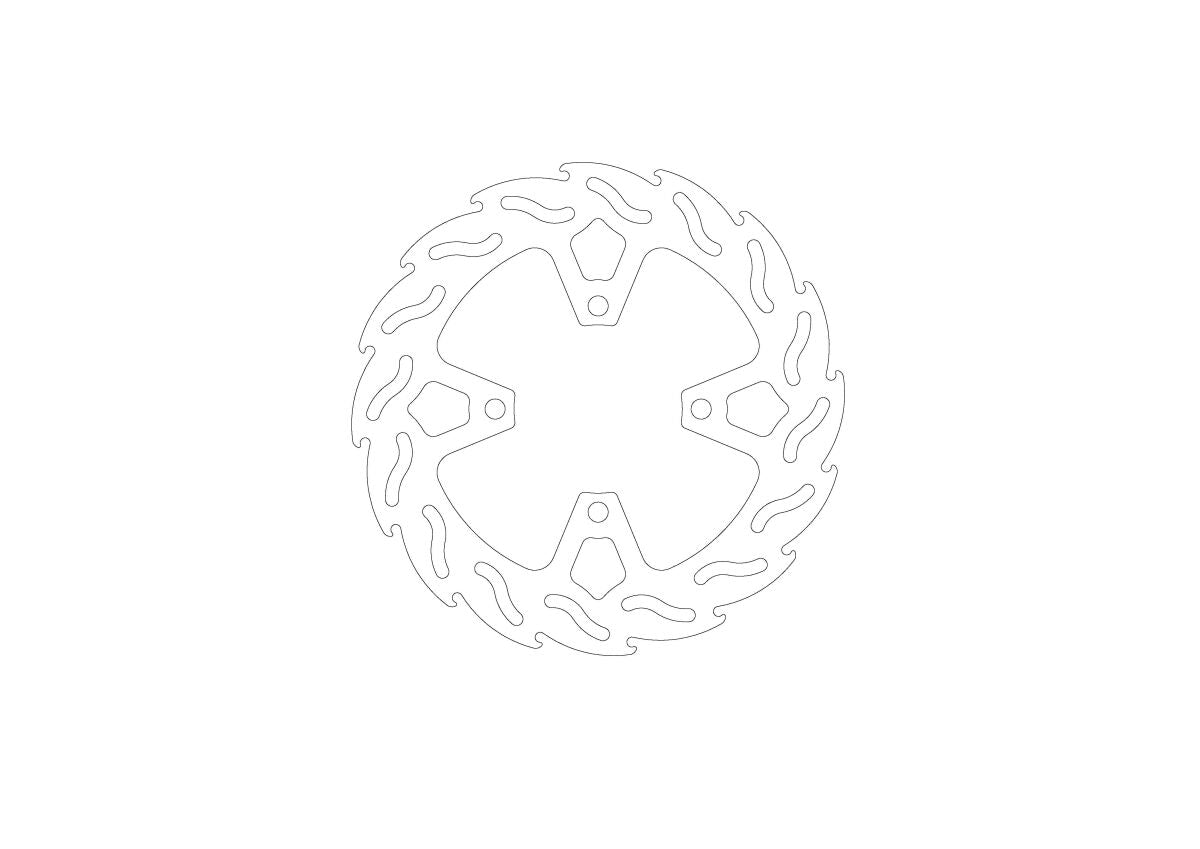 BRAKE DISC FLAME REAR