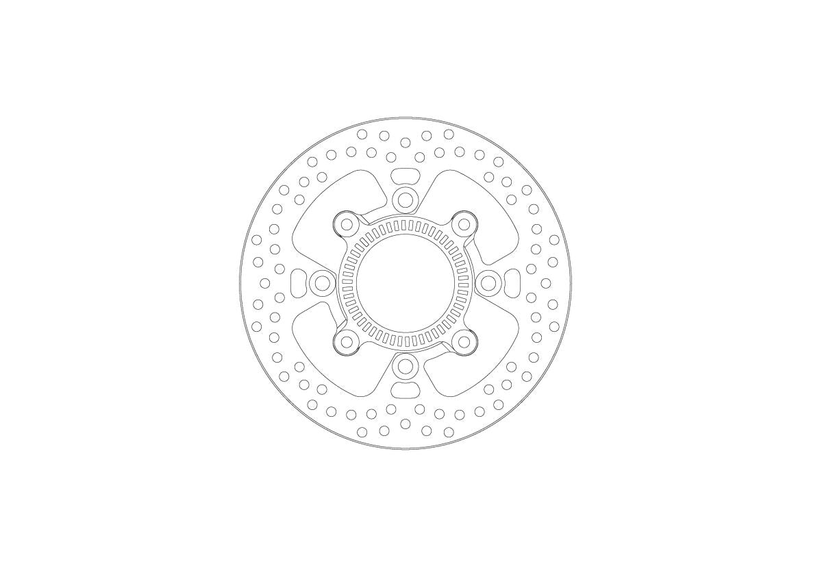 BRAKE DISC HALO REAR