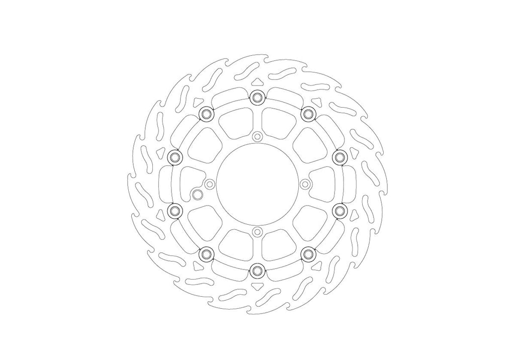BRAKE DISC MINI FLAME FRONT