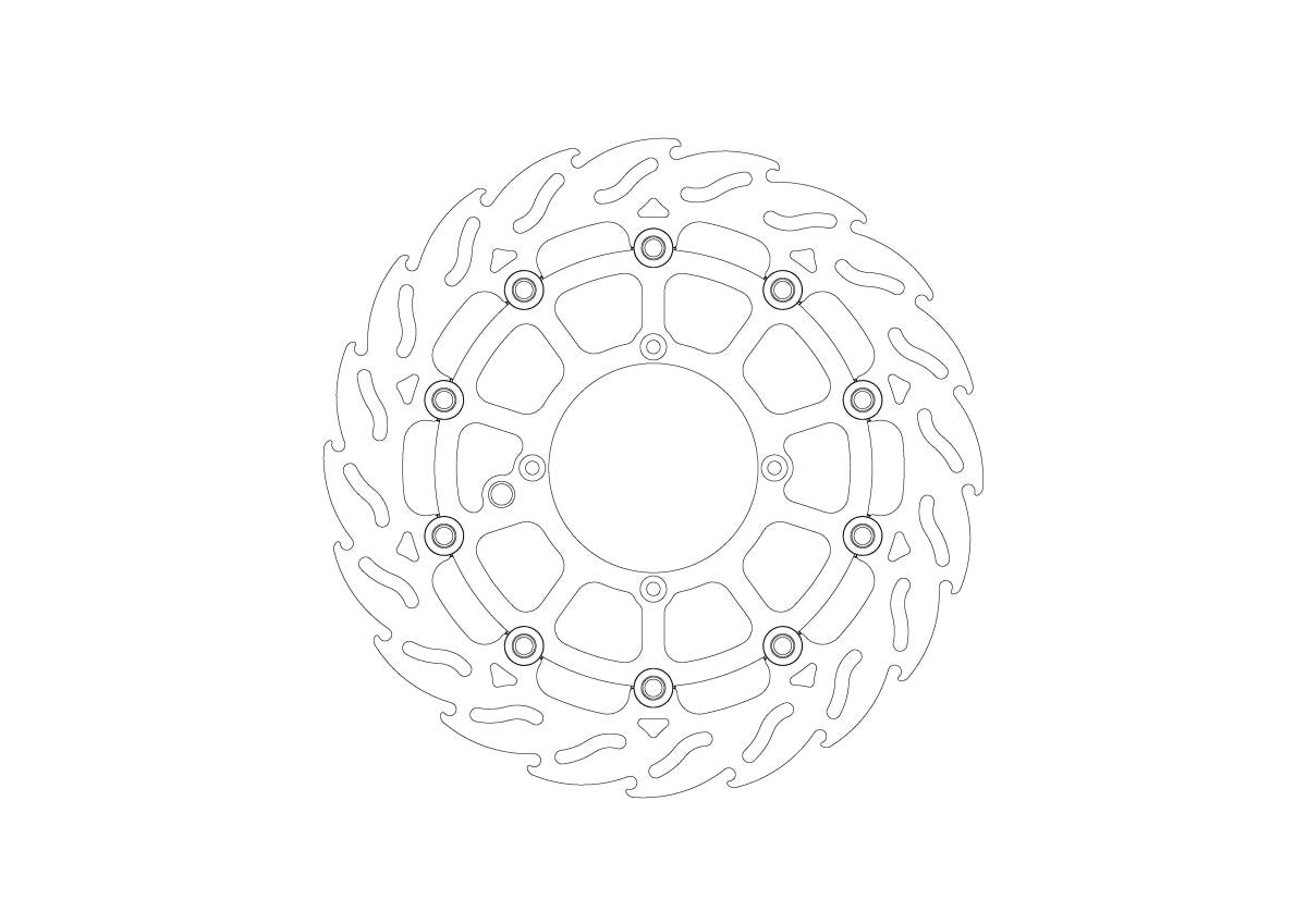 BRAKE DISC MINI FLAME FRONT