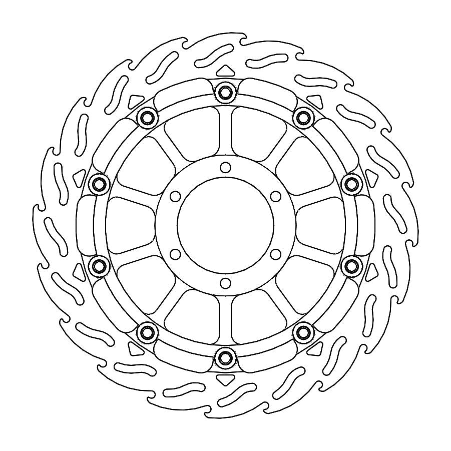 BRAKE DISC FLAME RACING FT L