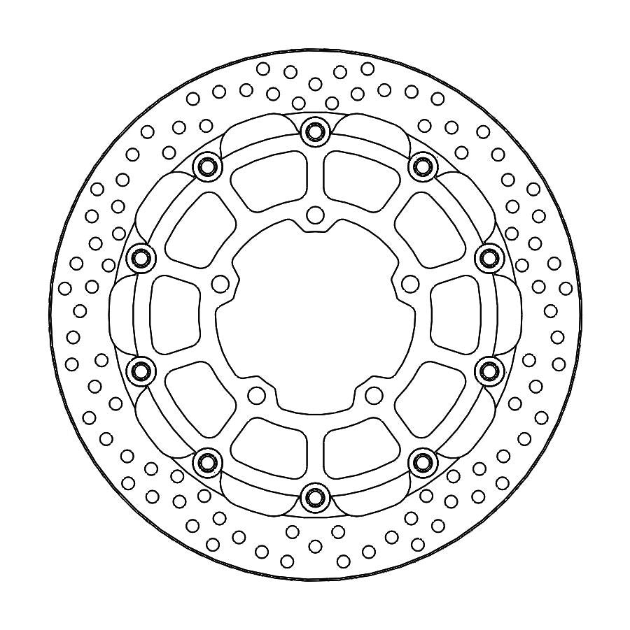 BRAKE DISC HALO FRONT HAYBUSA