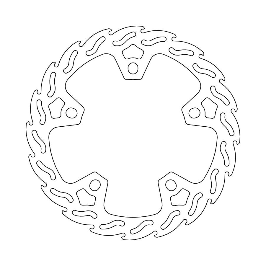 BRAKE DISC FLAME FRONT PAN AME