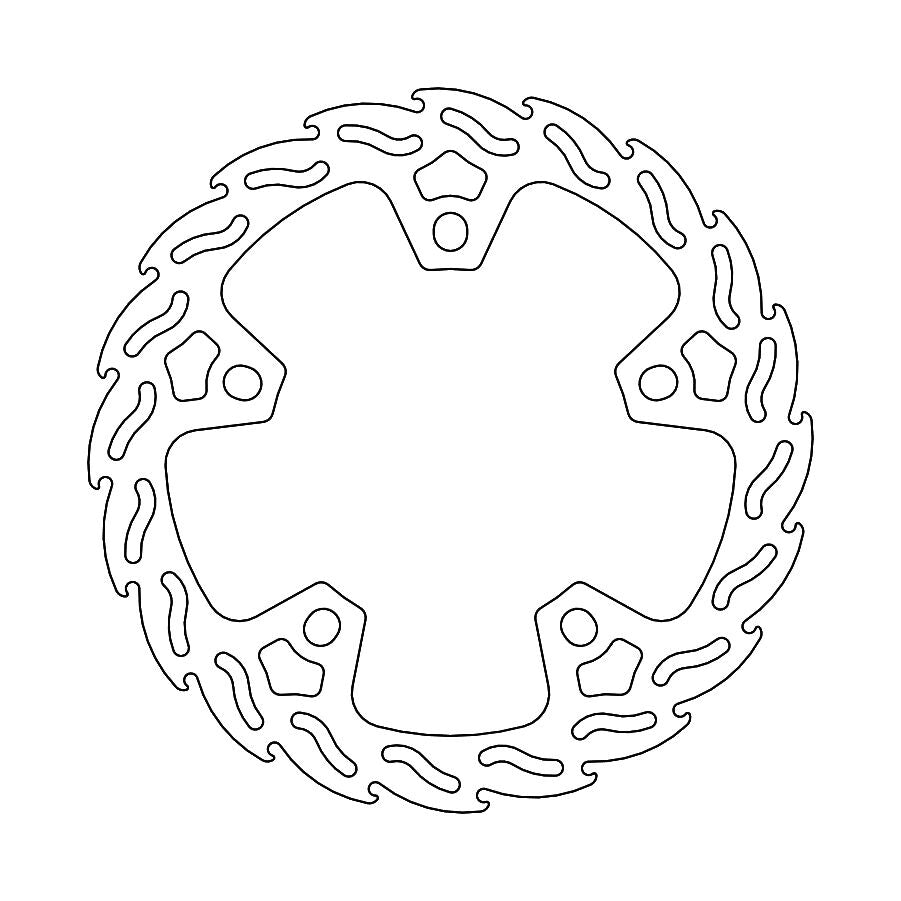 BRAKE DISC FLAME FRONT PAN AME