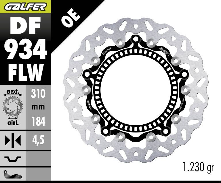 BRAKE DISC FLOAT WAVE FR
