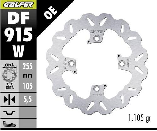 BRAKE DISC FIXED WAVE RR