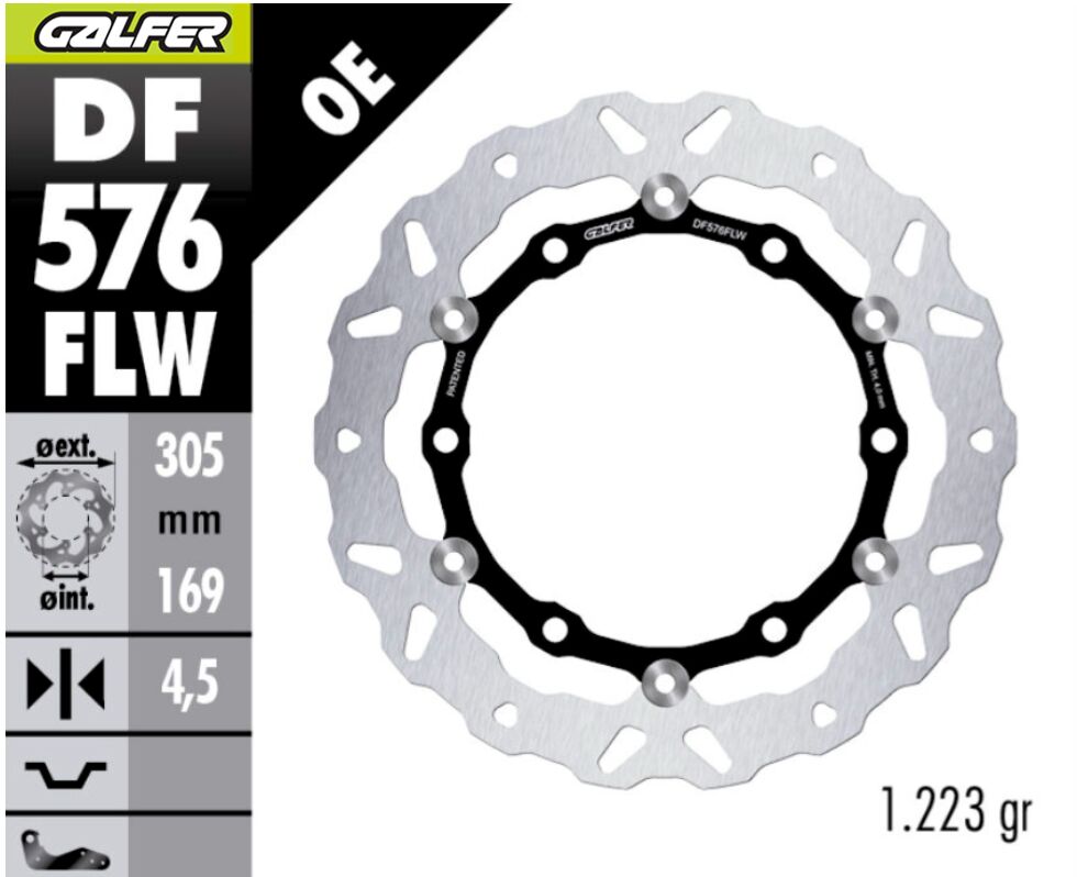 BRAKE DISC FLOAT WAVE FR
