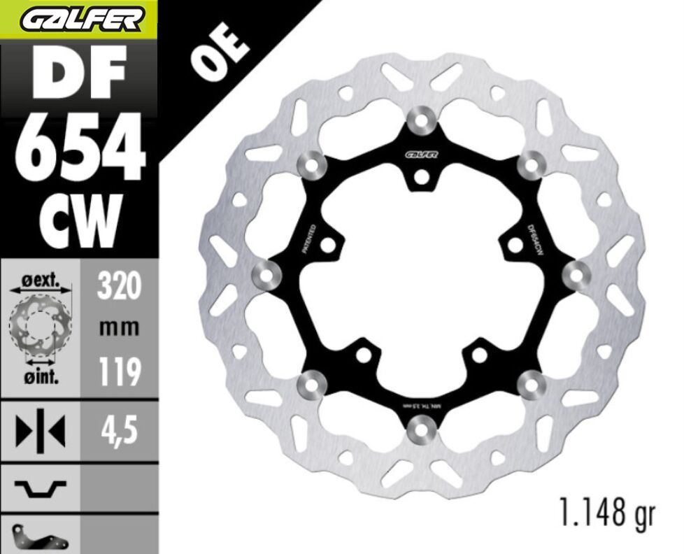 BRAKE DISC FLOAT WAVE FR