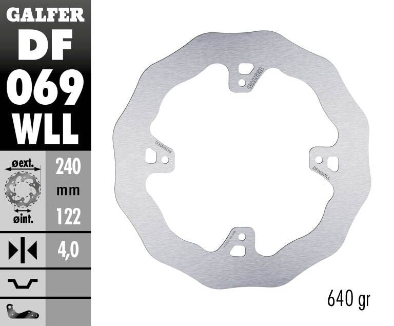 BRAKE DISC FIXED WAVE SOLID
