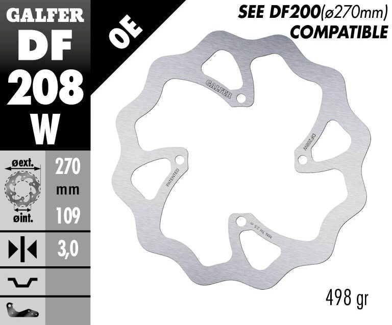 BRAKE DISC FIXED WAVE 270MM