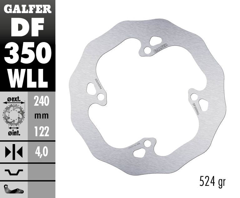 BRAKE DISC FIXED WAVE SOLID