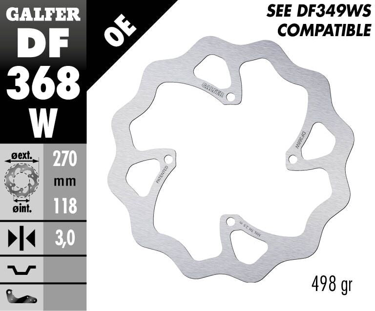 BRAKE DISC FIXED WAVE