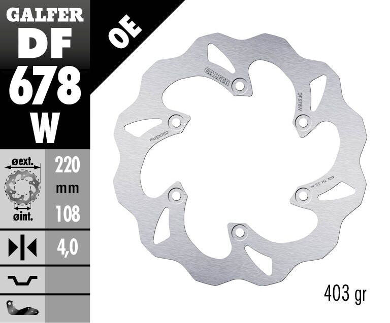 BRAKE DISC FIXED WAVE