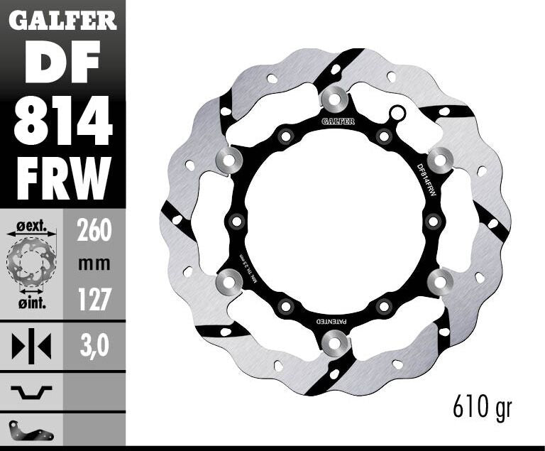BRAKE DISC FLOAT WAVE GROOVED