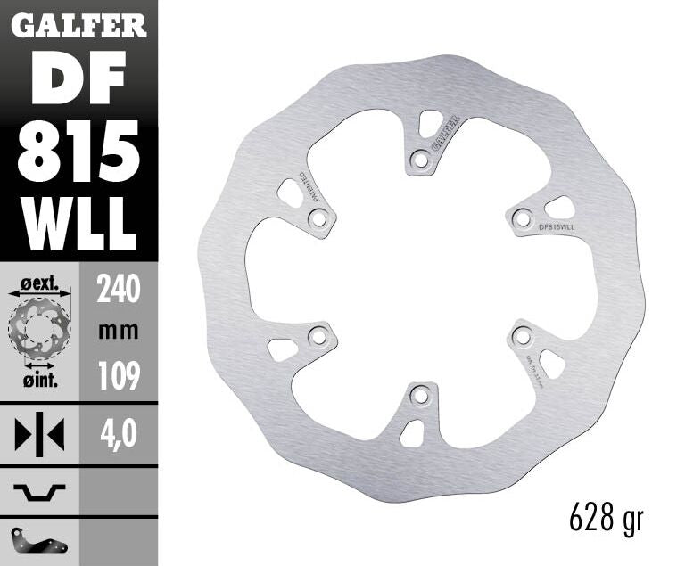 BRAKE DISC FIXED WAVE SOLID